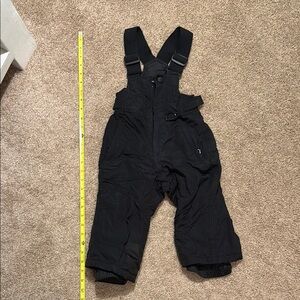 Kids 2t Black Snow Bib